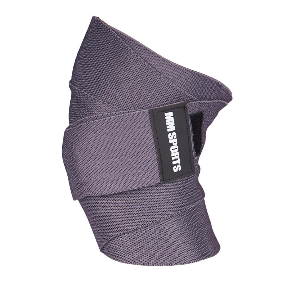Köp MM Sports Knee Wraps, Grey Online MM Sports